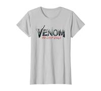 Marvel Venom: The Last Dance Official Movie Logo Maglietta, Donna, Argento, 3XL