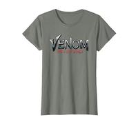 Marvel Venom: The Last Dance Official Movie Logo Maglietta, Donna, Verde Militare mélange, 3XL