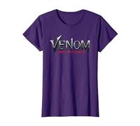 Marvel Venom: The Last Dance Official Movie Logo Maglietta, Donna, Viola, XL