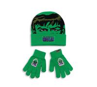 Marvel Verde Hulk Set berretto e guanti Ragazzi