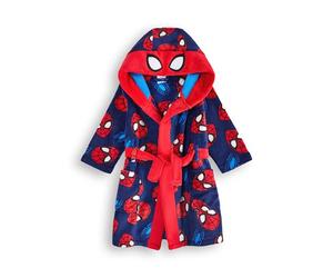 Marvel Vestaglia di Spider-Man per ragazzi | Accappatoio pigiama per bambini supereroe blu rosso | Regalo di abbigliamento per vestaglia di fumetti