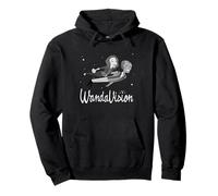 Marvel WandaVision Wanda & Vision Retro Cartoon Logo Felpa con Cappuccio