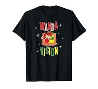 Marvel WandaVision Wanda & Vision Retro TV Artwork Maglietta