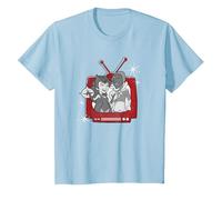 Marvel WandaVision Wanda & Vision Retro TV Maglietta, Bambini, Celeste, 12 Anni