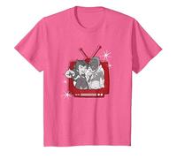 Marvel WandaVision Wanda & Vision Retro TV Maglietta, Bambini, Rosa mélange, 4 Anni