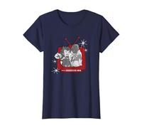 Marvel WandaVision Wanda & Vision Retro TV Maglietta, Donna, Navy, S