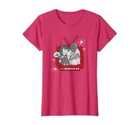 Marvel WandaVision Wanda & Vision Retro TV Maglietta, Donna, Rosso mélange, S