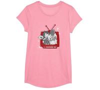 Marvel WandaVision Wanda & Vision Retro TV Maglietta, Ragazze, Rosa, XS