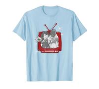 Marvel WandaVision Wanda & Vision Retro TV Maglietta, Uomo, Celeste, XL