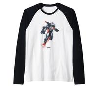 Marvel War Machine Avengers Endgame Painted Portrait Maglia con Maniche Raglan