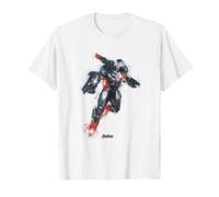 Marvel War Machine Avengers Endgame Painted Portrait Maglietta