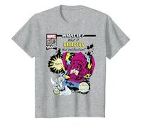Marvel What If Galactus Had Indigestion Comic Cover Maglietta, Bambini, Grigio Melange, 4 Anni