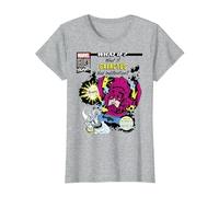 Marvel What If Galactus Had Indigestion Comic Cover Maglietta, Donna, Grigio Melange, 3XL