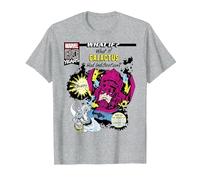 Marvel What If Galactus Had Indigestion Comic Cover Maglietta, Uomo, Grigio Melange, 5XL