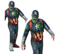 Marvel What Se Costume Capitano American Zombie Halloween Costume Adolescente