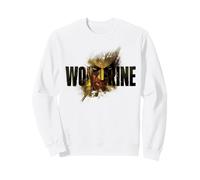 Marvel Wolverine Game Break-Through Portrait Video Game Logo Felpa