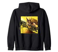 Marvel Wolverine Game Key Art Angled Logo 2026 Video Game Felpa con Cappuccio
