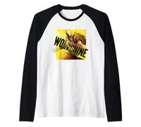 Marvel Wolverine Game Key Art Angled Logo 2026 Video Game Maglia con Maniche Raglan