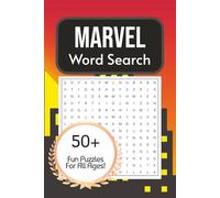 Marvel Word Search Puzzle Book: Word Searches with Easy to Read Print about Marvel, Superheroes, Comics and more | 6x9 inches, 110 pages | 50+ Puzzles.. Gift for Holidays, Vacations and Free Times