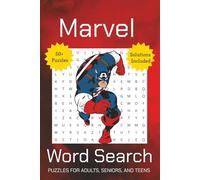 Marvel Word Search Puzzles for Adults, Seniors, and Teens: Easy to Read Print | 6x9 inches, 110 pages | 50+ Puzzles ... Gift for Vacations, Holidays, and Free Times