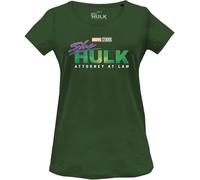 Marvel Woshehuts002 T-Shirt, Verde Bottiglia, L Donna