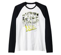 Marvel X-Men '97 Complete Characters Black & White Portraits Maglia con Maniche Raglan