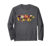 Marvel X-Men '97 Group Panels Wolverine Jean Grey Cyclops Maglia a Manica