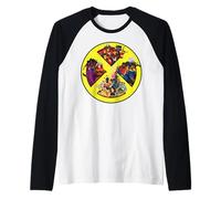 Marvel X-Men '97 Hero Groups Inside Bold Classic X-Men Logo Maglia con Maniche Raglan
