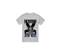 Marvel X-Men Maglietta Wolverine Scatto d'Azione Uomo (TV3802)