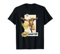 Marvel X-Men Wolverine Dad-amantium Father's Day Retro Maglietta