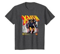 Marvel X-Men Wolverine Info Maglietta, Bambini, Grigio Scuro, 2 Anni