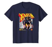 Marvel X-Men Wolverine Info Maglietta, Bambini, Navy, 3 Anni