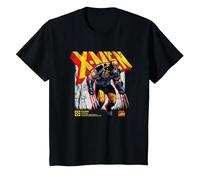 Marvel X-Men Wolverine Info Maglietta, Bambini, Nero, 3 Anni