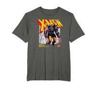 Marvel X-Men Wolverine Info Maglietta, Uomo Taglie Grandi, Asfalto, 2X Tall