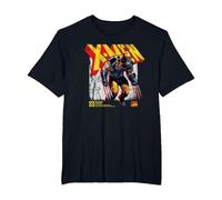 Marvel X-Men Wolverine Info Maglietta, Uomo Taglie Grandi, Nero, 2X Tall
