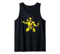 Marvel X-Men Yellow Shaded Silhouette Wolverine Attack Pose Canotta