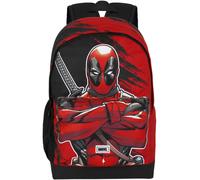 marvel Zaino 'Deadpool Bad-Plus HS' pietra / rosso / nero Bambini marvel One Size