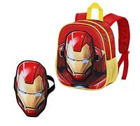 ZAINO ASILO CON MASCHERA IRON MAN ZAINO ROSSO ARMATURA IRON MAN