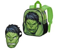 Marvel Zaino Maschera, 24 x 27 cm, Capacità 6 L, Verde Hulk