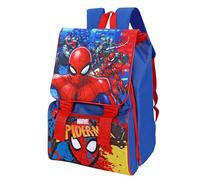 Marvel, zaino per la scuola per bambini, motivo Spider-Man, blu e rosso, 31 x 24 x 9 cm, capacità 15 l
