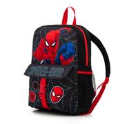 Marvel Zaino per ragazzi Spider-Man - Zaino per la scuola per bambini con tasca frontale e porta bottiglia d'acqua laterale in rete - Zaino leggero per scuola, viaggi e borsa in PE