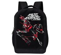 Marvel Zaino Spiderman Comics - Into The Spider-Verse nero zaino 40,6 cm borsa imbottita in rete, Miles Morales, Taglia unica, Zaino Spiderverse