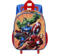 Karactermania Marvel The Avengers Attack 3d 34x26x13 Cm 12l Wheeled Backpack Giallo,Arancione Bambini