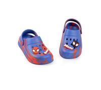 Marvel Zoccoli per Bambini Spidey e i Suoi Fantastici Amici in Blu e Rosso | Calzature Casual estive da Spiaggia | Design Ragnatela con Spidey e Miles | Scarpe Unisex per Bambini