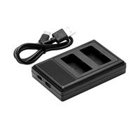 Marveleese 1957 - Caricatore per batteria NP-W126 NP-W126s (ingresso USB-C/MicroUSB), colore: Nero