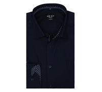 Marvelis New York Kent - Camicia da Uomo a Maniche Lunghe, Tinta Unita, Marine 18., 41