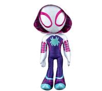 Marvel's Spidey and His Amazing Friends - My Friend Ghost-Spider peluche con suoni, 40,6 cm, giocattoli di supereroi per bambini dai 3 anni in su