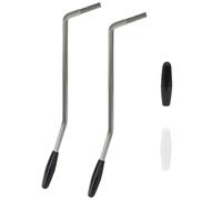 Marvexi 2 pezzi 6 mm e 5 mm Whammy Bar Thread tremolo Frm, metallo vintage chitarra elettrica tremolo braccio per chitarra elettrica sistema tremolo (bianco e nero)