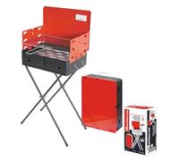 Marvin Barbecue a Carbonella Richiudibile a Valigetta Griglia in Acciaio Cromato Regolabile in 3 Posizioni Portatile BBQ Grill Giardino Campeggio Picnic (SWEET Art.840)
