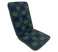 Marvin Cuscino per Poltrona Sedia Sdraio Relax RIO da Giardino Esterno Tessuto Cotone Imbottito Reclinabile Sfoderabile (Verde Scozzese, Alto)